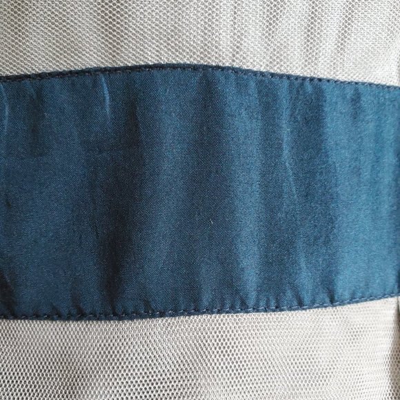 Tiered overlay blouse Floreat size 6 steely blue - Picture 8 of 12